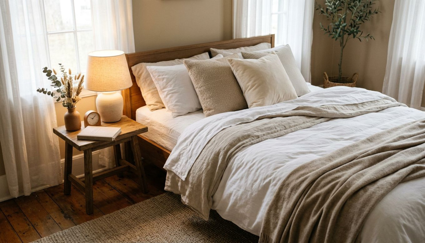Quand l'éclairage sublime la literie : astuces pour une ambiance apaisante